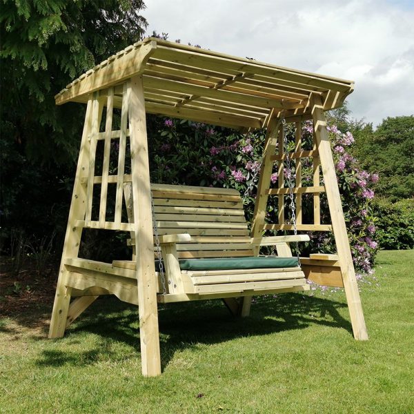 Wooden Garden Swing Sits 2 Adults Outdoor home furniture