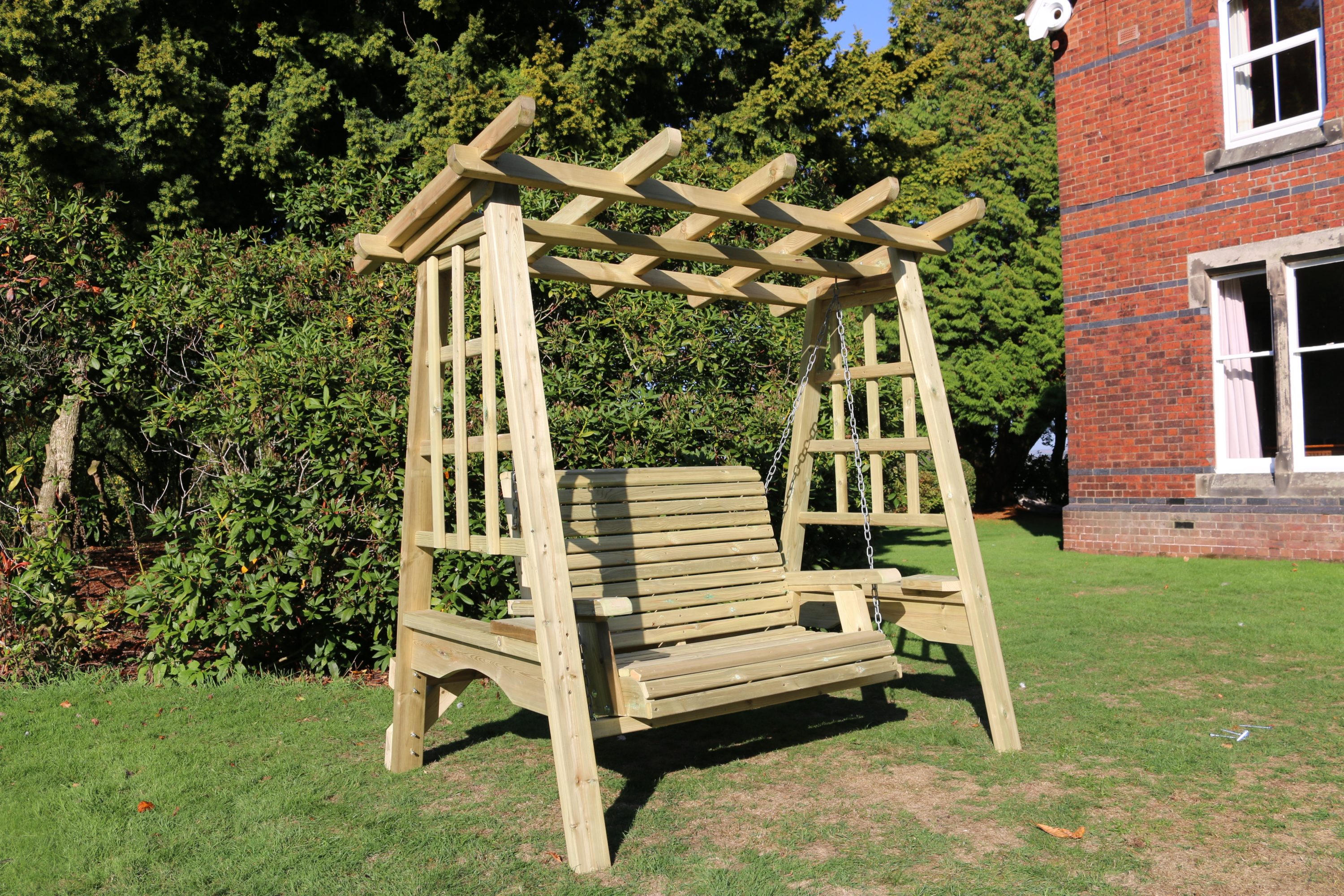 Pergola Swing For 2 Adults Outdoor Wooden Furniture SW105