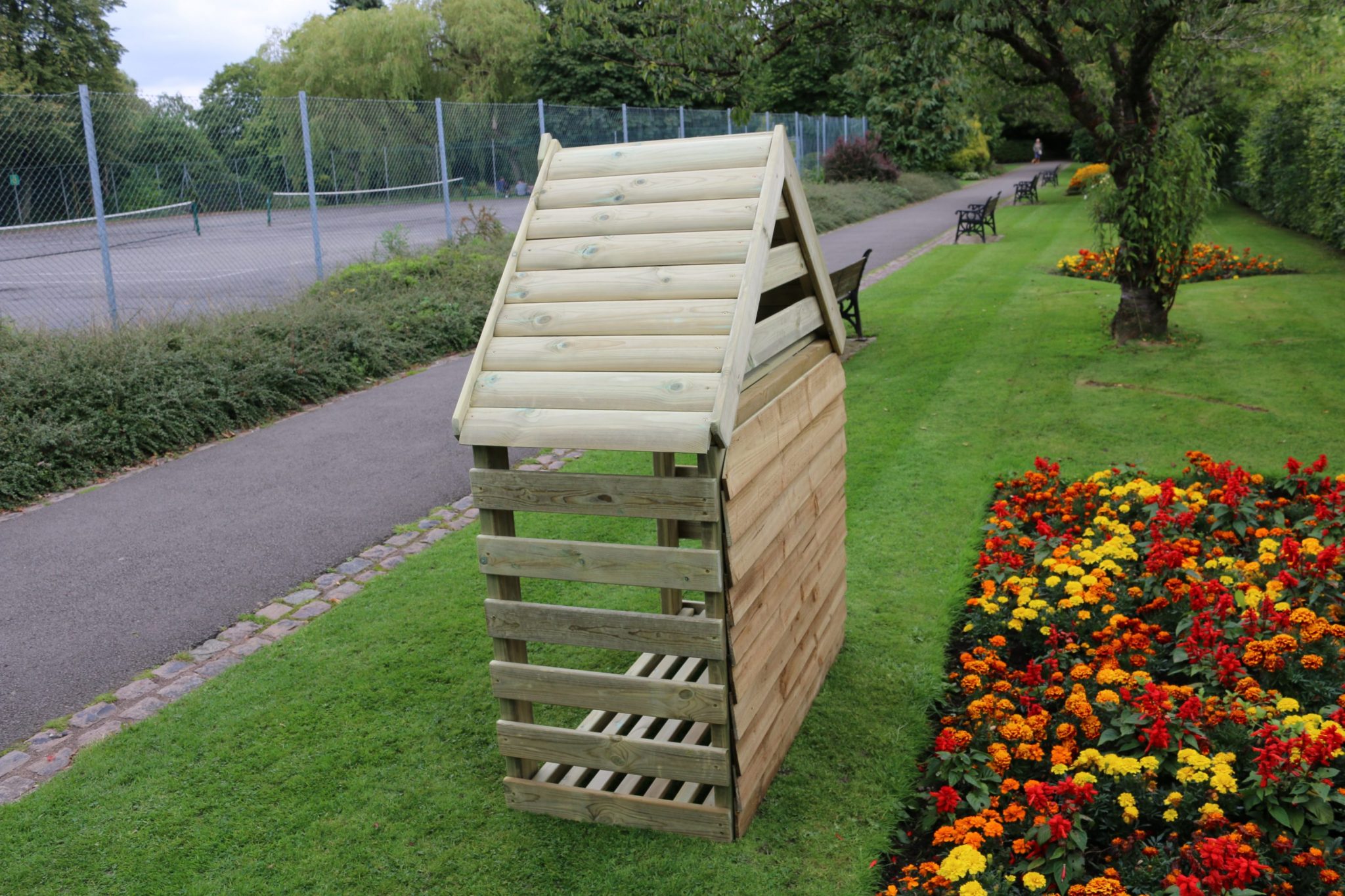 Gawsworth Garden Wooden Log Store (LSGW) • Flower Gardens Leeds