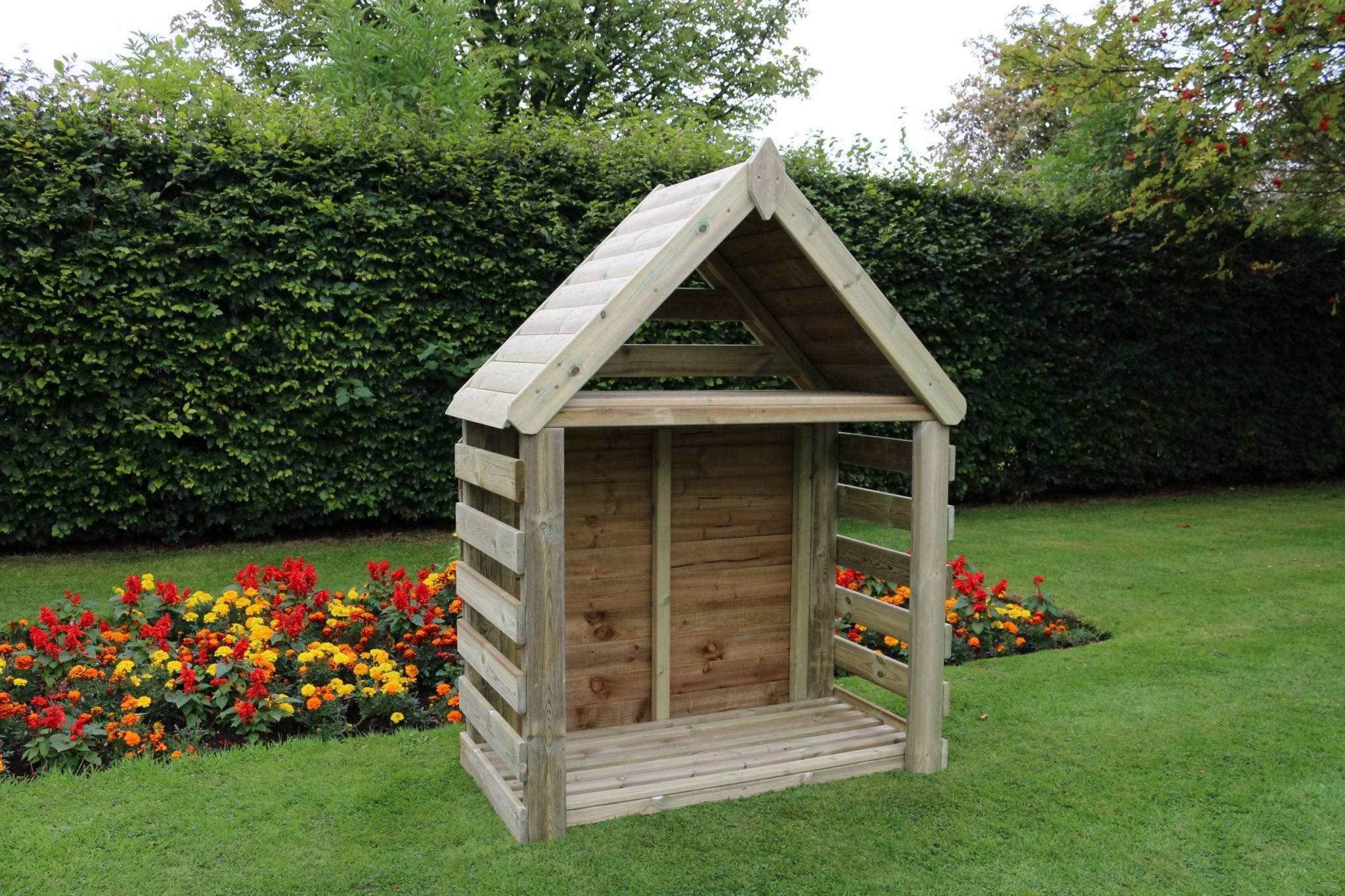 Gawsworth Garden Wooden Log Store (LSGW) • Flower Gardens Leeds