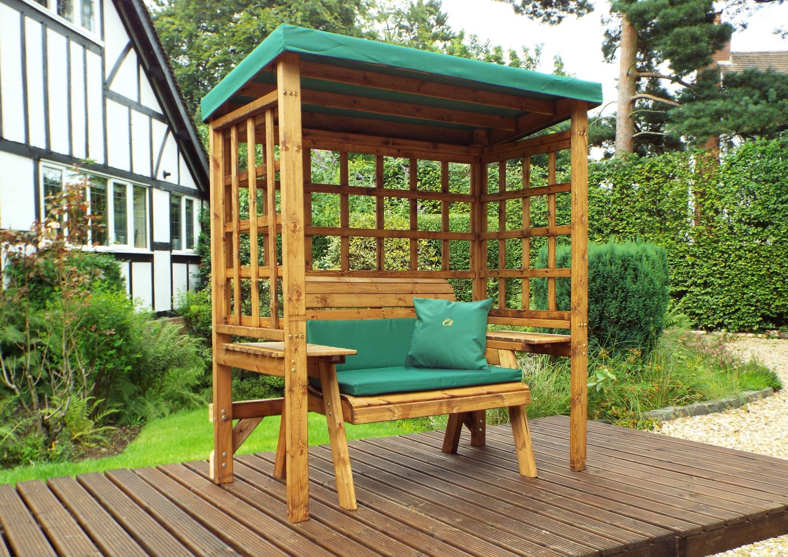 Charles Taylor wentworth garden arbour 2 seater outdoor furniture green