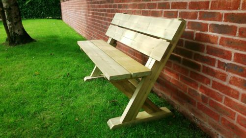 ashcombe garden wooden bench