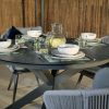 outdoor aluminium dining table